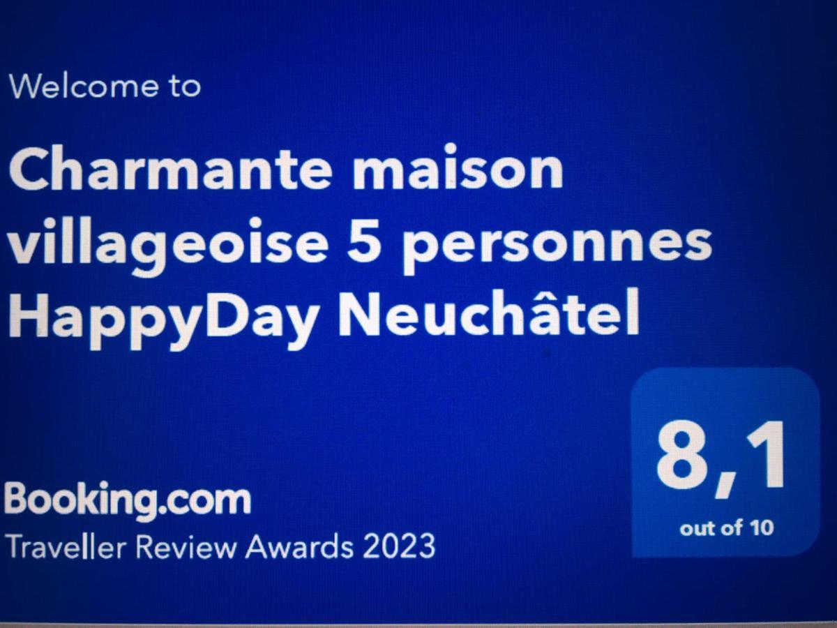 Charmante Maison Villageoise 5 Personnes Happyday Neuchatel Saint-Blaise Zewnętrze zdjęcie